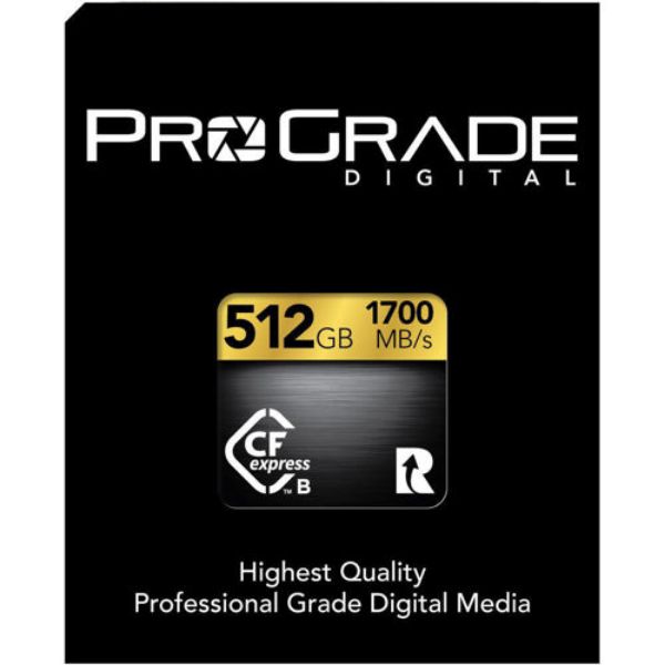 ProGrade Digital 512GB CFexpress 2.0 Type B Gold Memory Card 