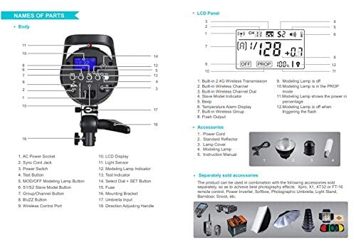 Моноблок импульсный godox ds400ii bw байонет bowens 400дж обзор