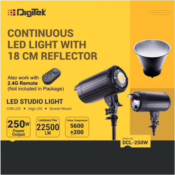 ◆大光電機◆LED照明器具◆DCL-41351◆2021年製◆2506TL2◆ DigiTek (DCL-250W Combo) Continuous LED Photo/Video Light with 18